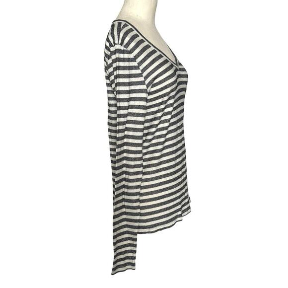 Michael Stars for Anthropologie Shine Long Sleeve Striped Tee Women’s Size M/L - Picture 5 of 9